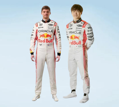 2025 Japanese GP Red Bull Racing Formula 1 Replica Suit
Max Verstappen & Yuki Tsunoda Personalized Red Bull F1 Race Suit