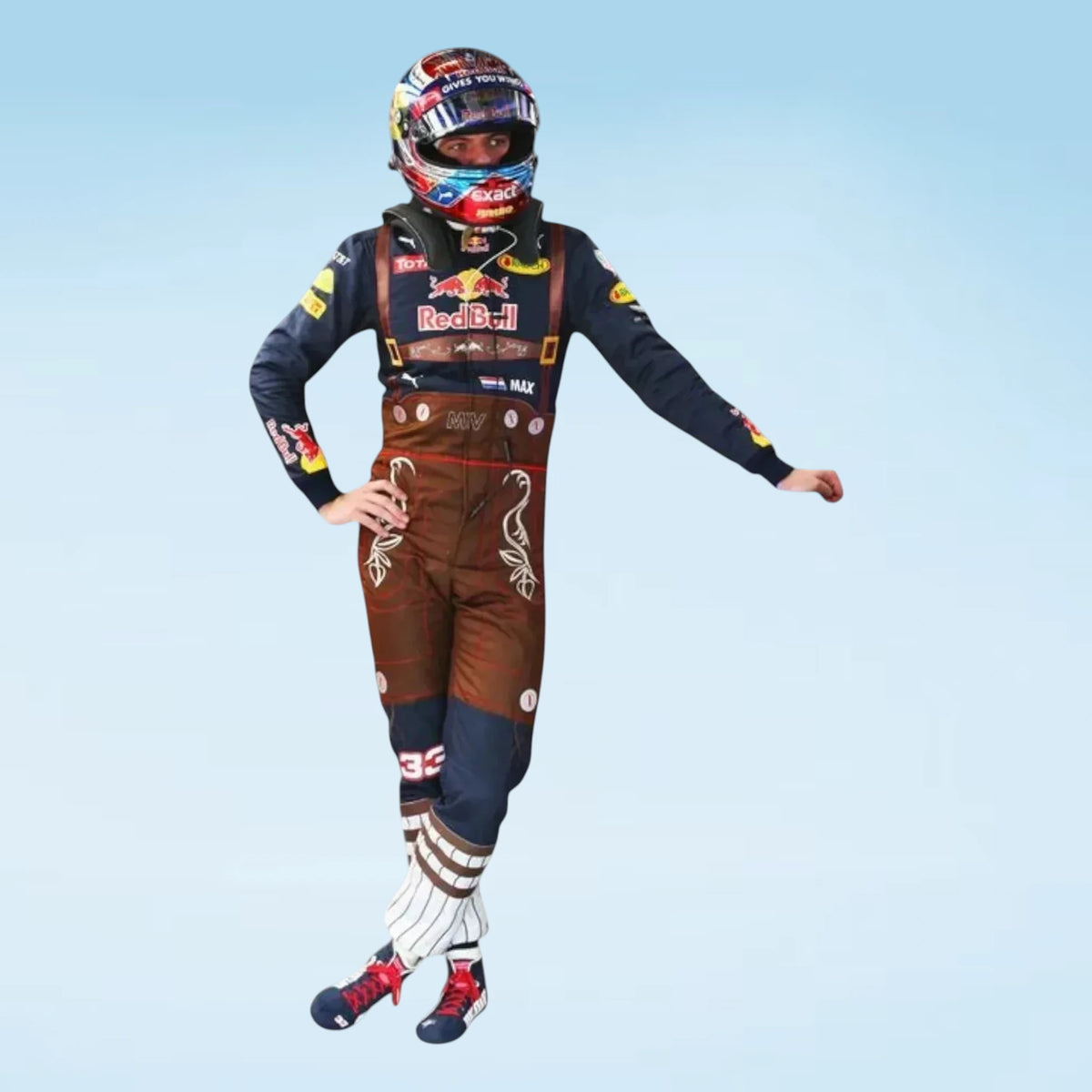 2016 Max Verstappen Formula One Red Bull Racing Suit