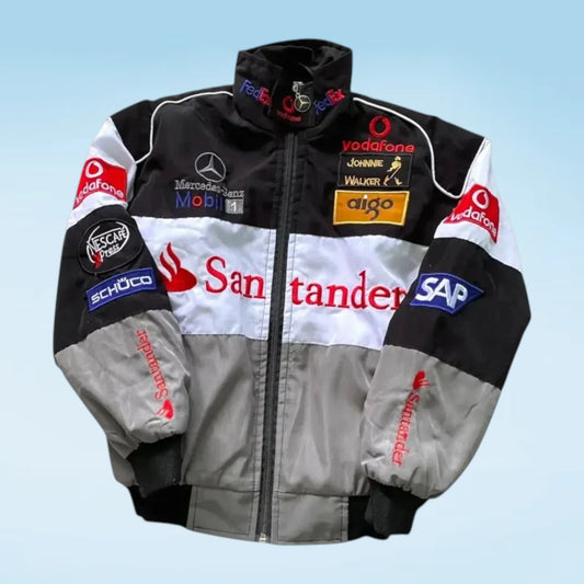 McLaren Mercedes F1 Vintage Racing Jacket Santander