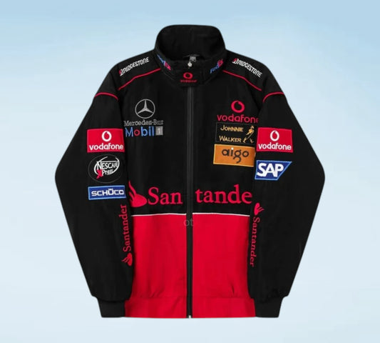 McLaren Mercedes Vodafone F1 Vintage Racing Jacket – Premium Formula 1 Motorsport Team Apparel
