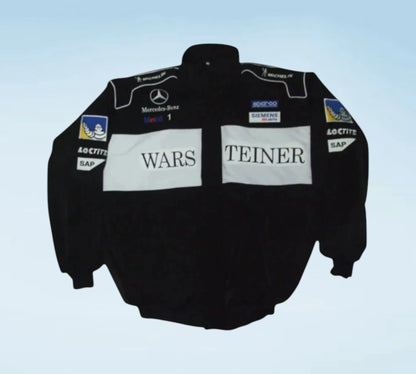 Retro McLaren Mercedes F1 Racing Jacket – Warsteiner Edition