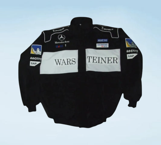 Retro McLaren Mercedes F1 Racing Jacket – Warsteiner Edition