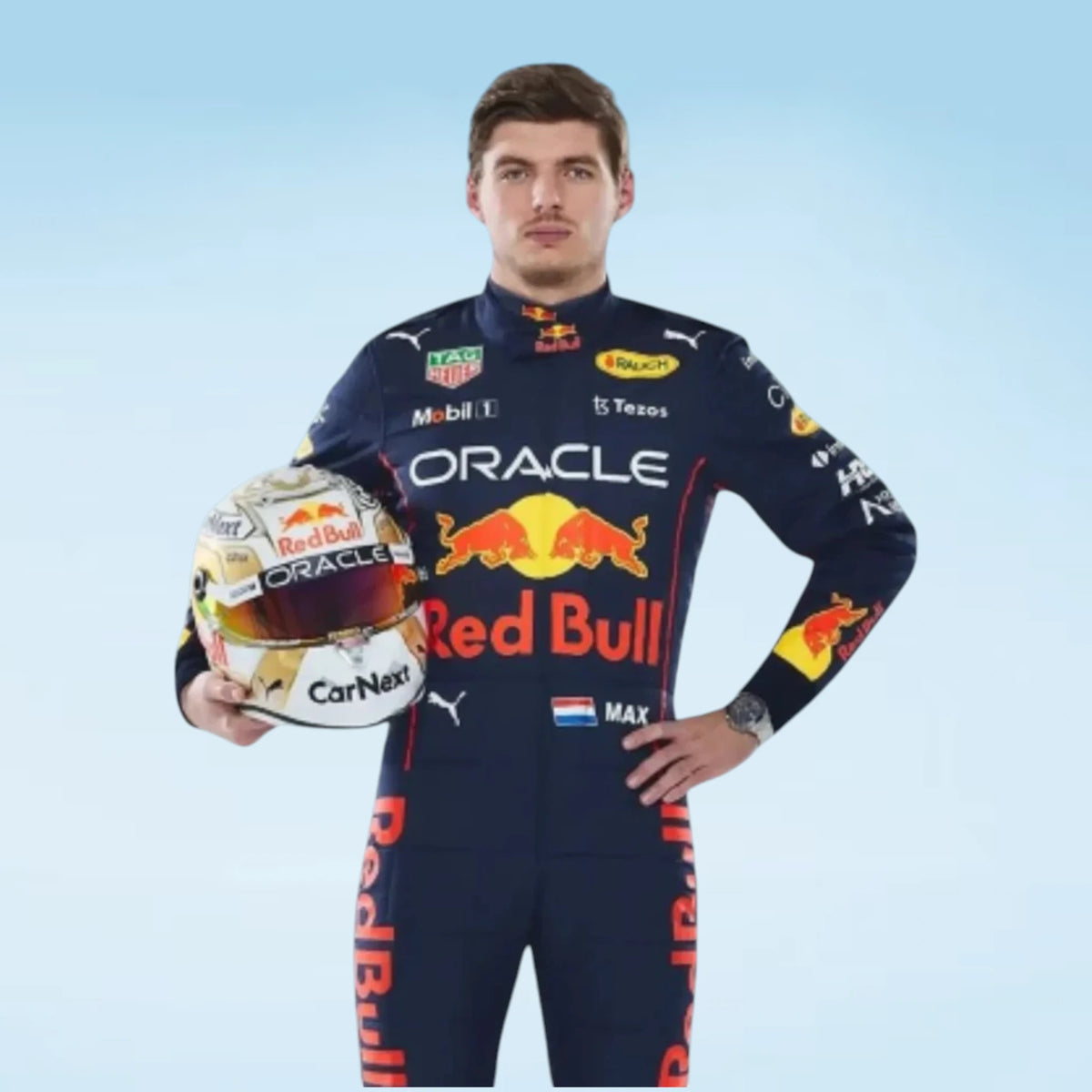 New 2022 Max Verstappen Red Bull Racing F1 Suit