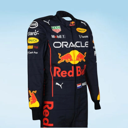 2022 Max Verstappen F1 Replica Racing Suit Red Bull