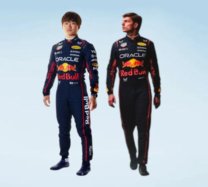 Max Verstappen & Yuki Tsunoda 2025 Red Bull F1 Team Racing Suit
2025 Oracle Red Bull Racing Replica Racing Suit for F1 Fans