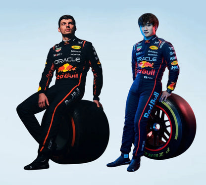 2025 Max Verstappen & Yuki Tsunoda Team Red Bull Formula 1 Racing Suit
Professional Inspired 2025 Oracle Red Bull Racing Race Suit