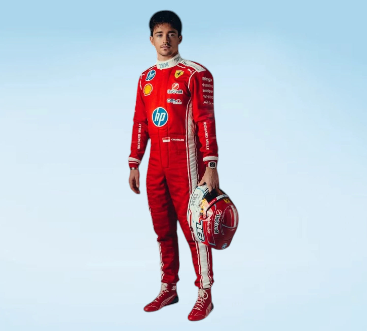 Charles Leclerc 2026 Replica F1 Racing Suit Fan Edition – SpeedLine Racewear