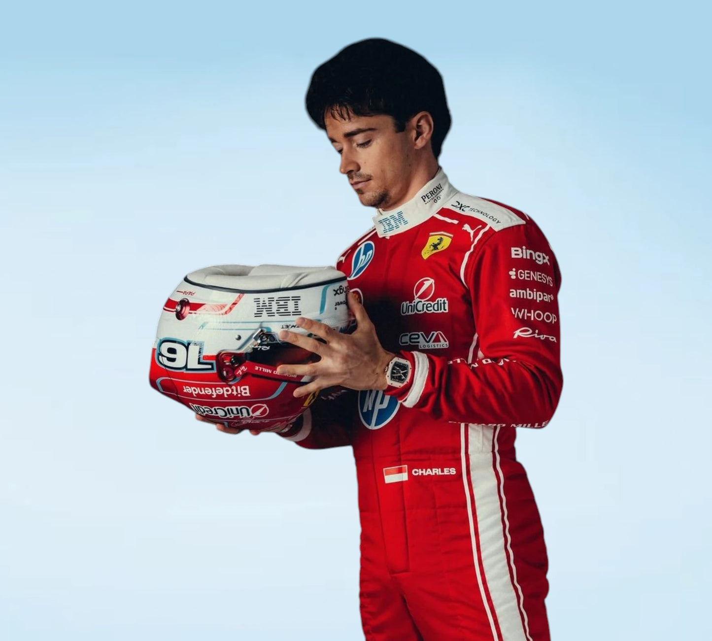 NEW 2026 Charles Leclerc Scuderia Ferrari HP F1 Race Suit Replica – Crossfit Racegear