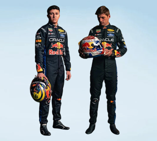 Max Verstappen & Isack Hadjar 2026 Red Bull Team Racing Suit
2026 Red Bull F1 Racing Suit – Max Verstappen & Isack Hadjar Edition
Professional Personalized Max Verstappen & Isack Hadjar Racing Suit 2026
