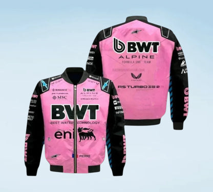 Pierre Gasly 2025 BWT Alpine F1 Racing Jacket Personalized Inspired for Formula 1 Fans